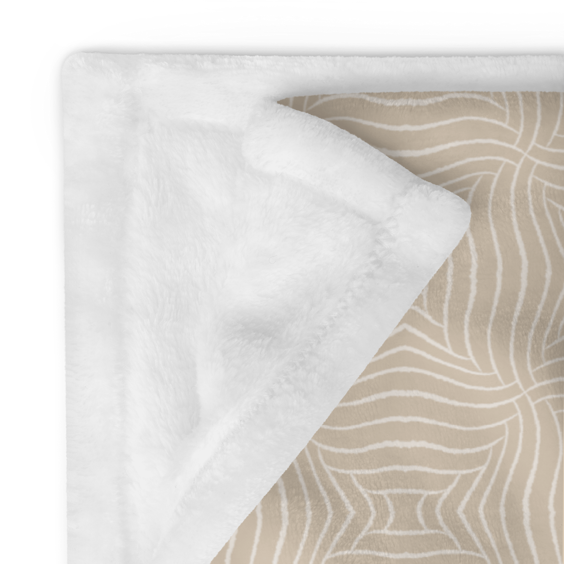 Warm Beige Minimalism Throw Blanket product image (4)