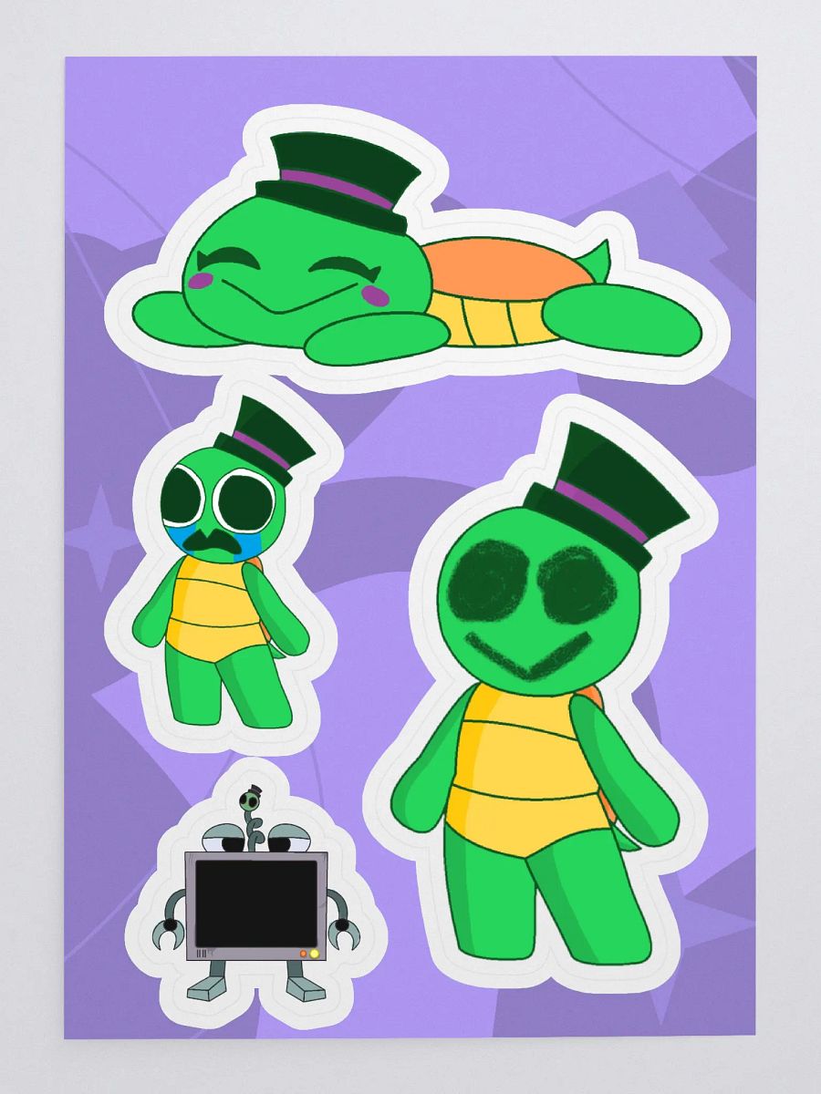 Turtle Hijinx Sticker Sheet product image (3)