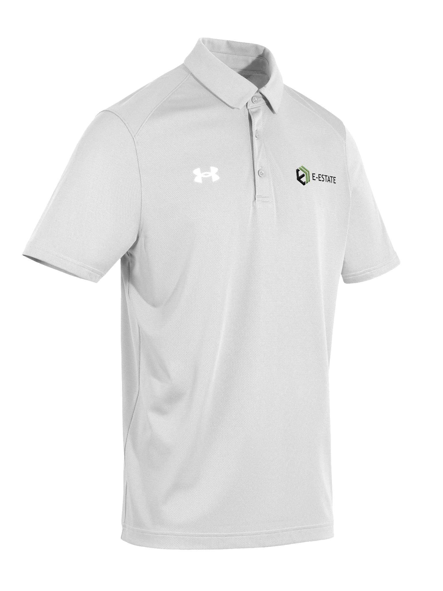E-Estate Under Armour Signature Polo (Unisex · White) product image (6)
