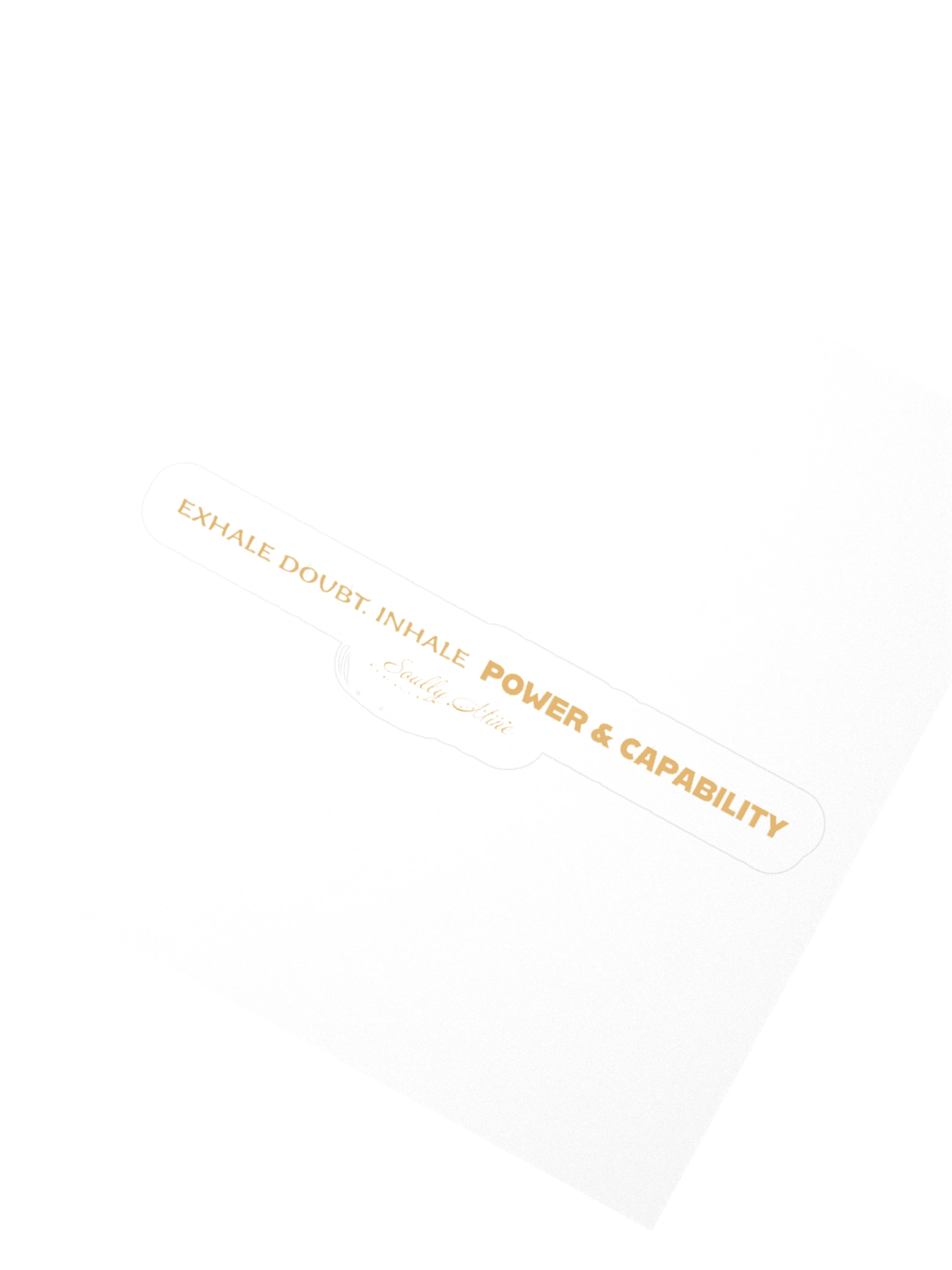 Soully Mine- GOLD PRINT Exhale, Inhale Sticker product image (5)