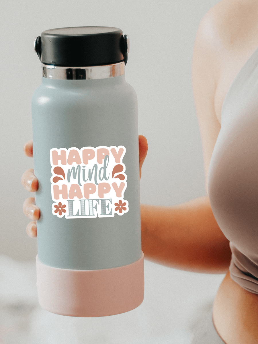 Happy Mind Happy Life Sticker product image (1)