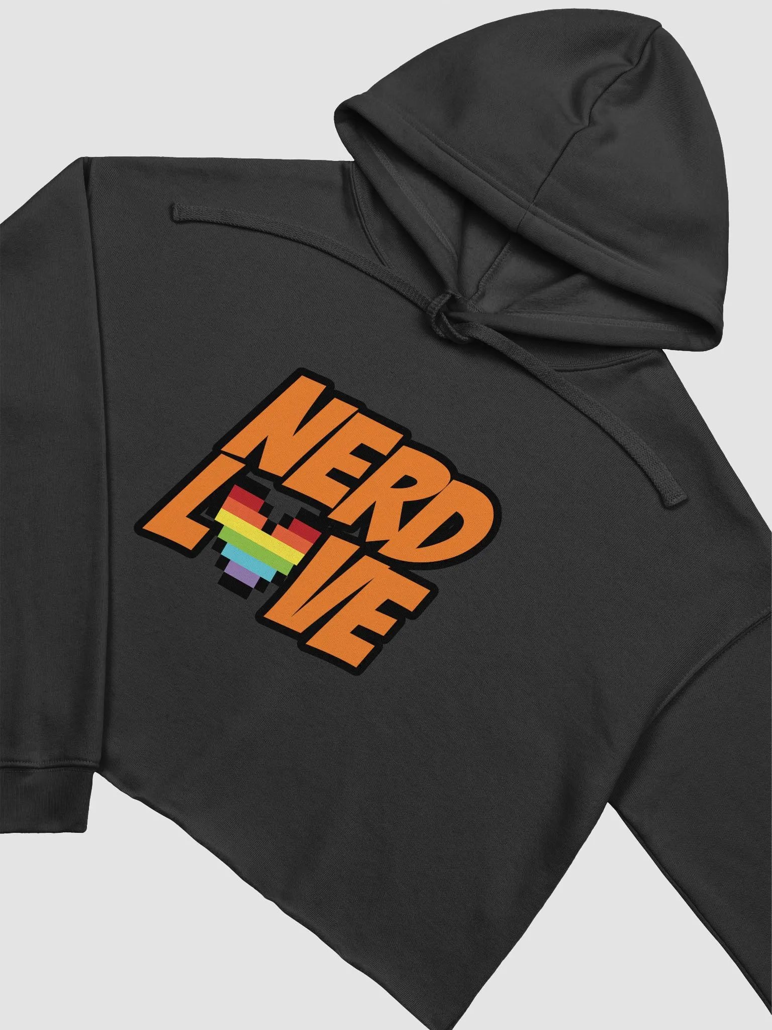 NerdLove Emote Crop Top Hoodie product image (3)
