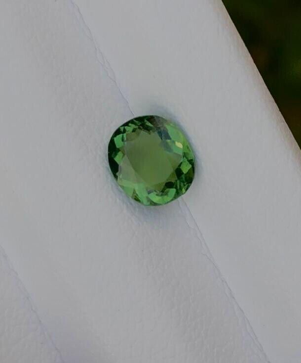 ROUND SHAPE TOURMALINE GEMSTONE FOR RING & JEWELRY CHROME COLOR, 0.85 CARAT product image (7)