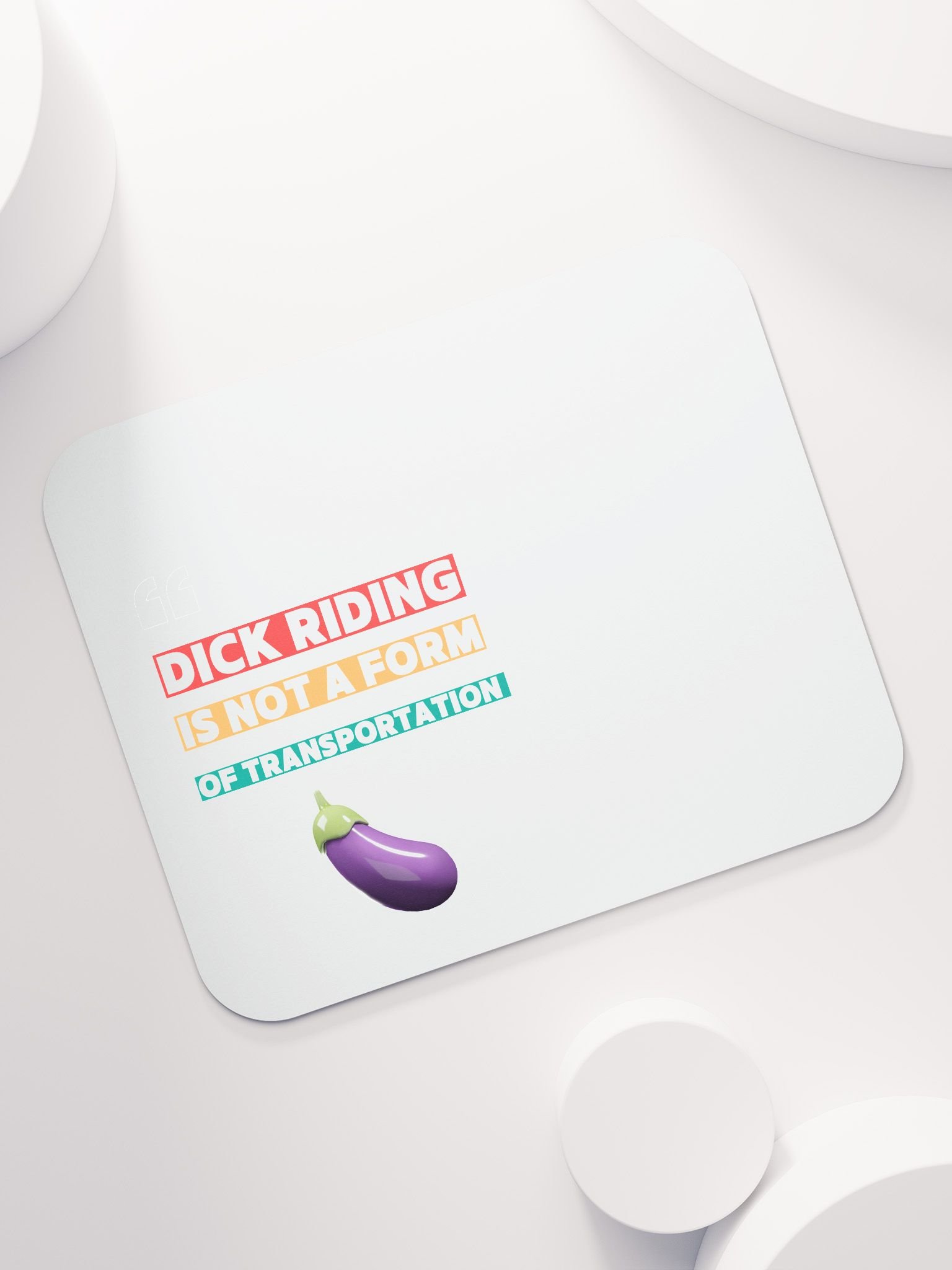 D Riding Is Not A Form Of Transportation Mouse Pad product image (7)