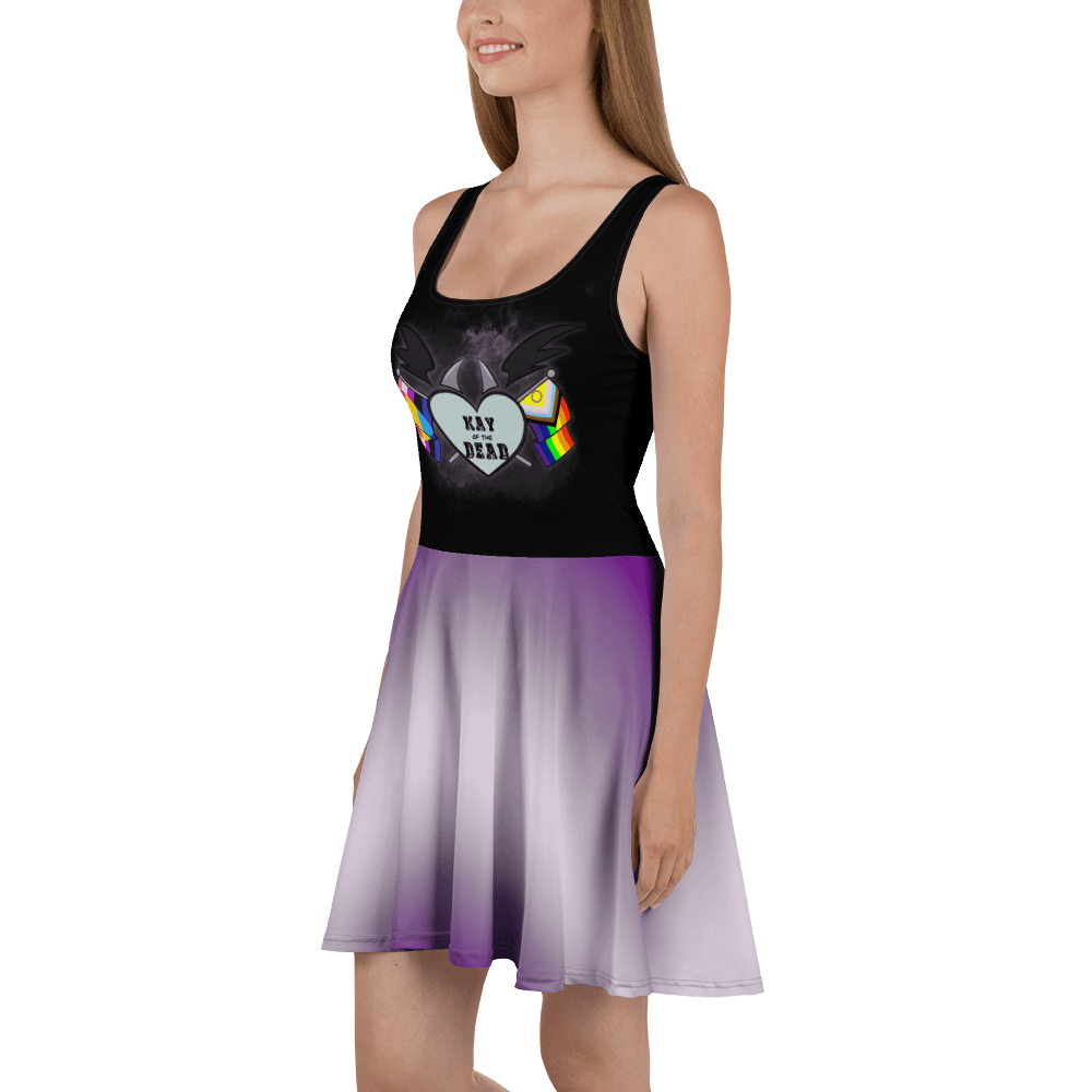 Kay_of_the_Dead Pride Logo Dress With Greysexual Pride Skirt product image (1)