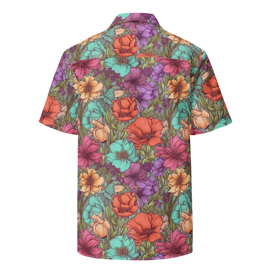 Rich Floral Pattern-Seamless Detailed Design Hawaiian Shirt product image (2)