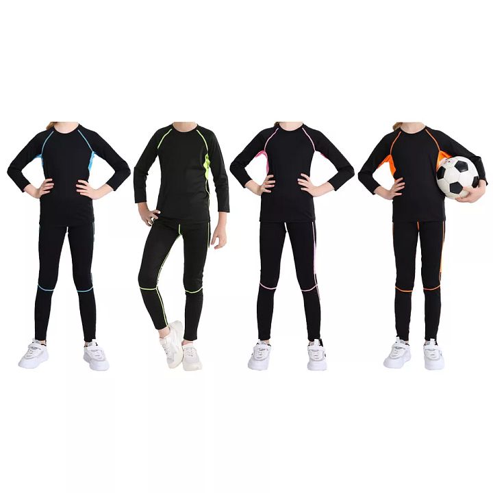 Kids Boys Girls Tracksuit Fitness Sweatshirt With Trousers Active Sportsuit Gym product image (2)