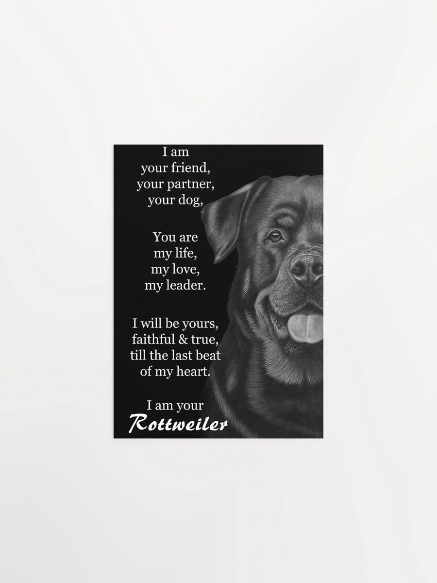 Faithful Rottweiler Love Poster product image (2)