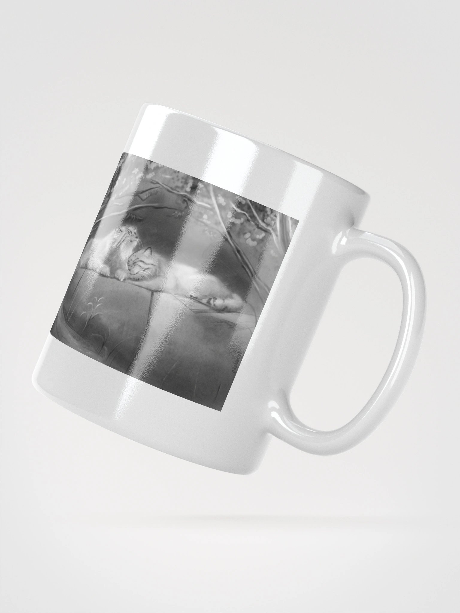 Bol & Polly Tribute (B&W) - White Mug product image (3)