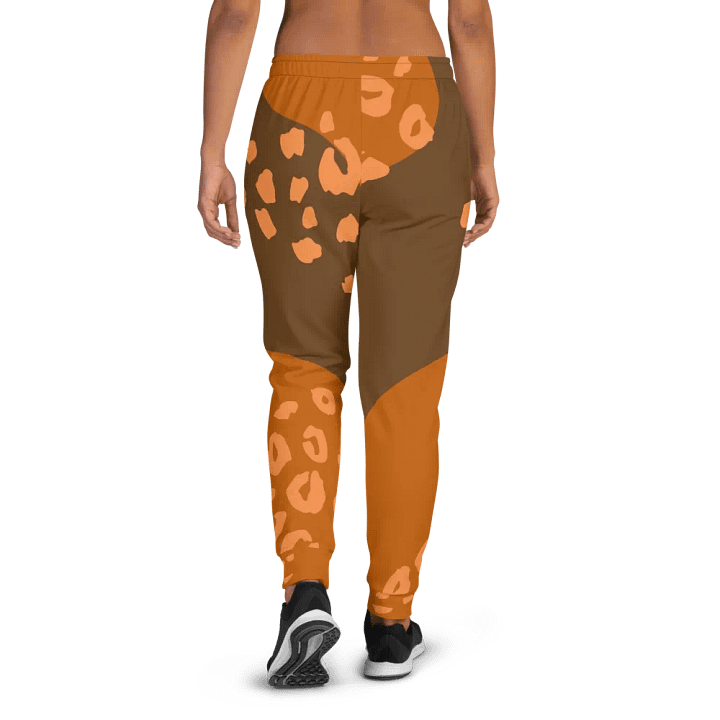 Orange cat Lounge Women's Joggers product image (1)