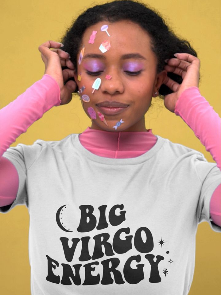 Big Virgo Energy T-Shirt (Black logo) product image (1)