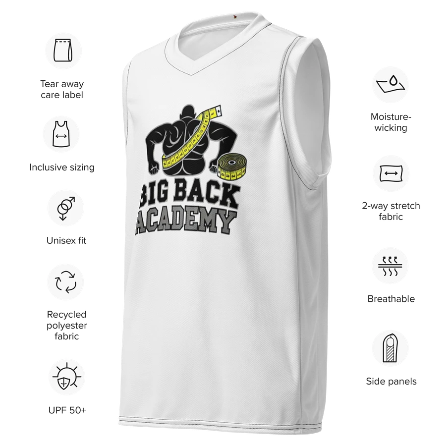 Big Back Academy All-Over Print Basketball Jersey product image (7)