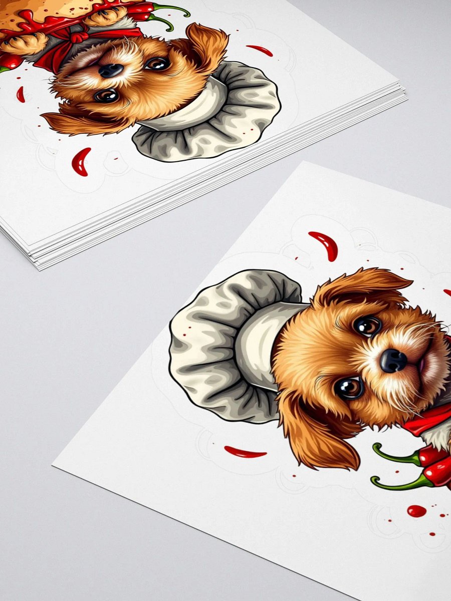 Chef Chilli Dog Kiss Cut Stickers product image (10)