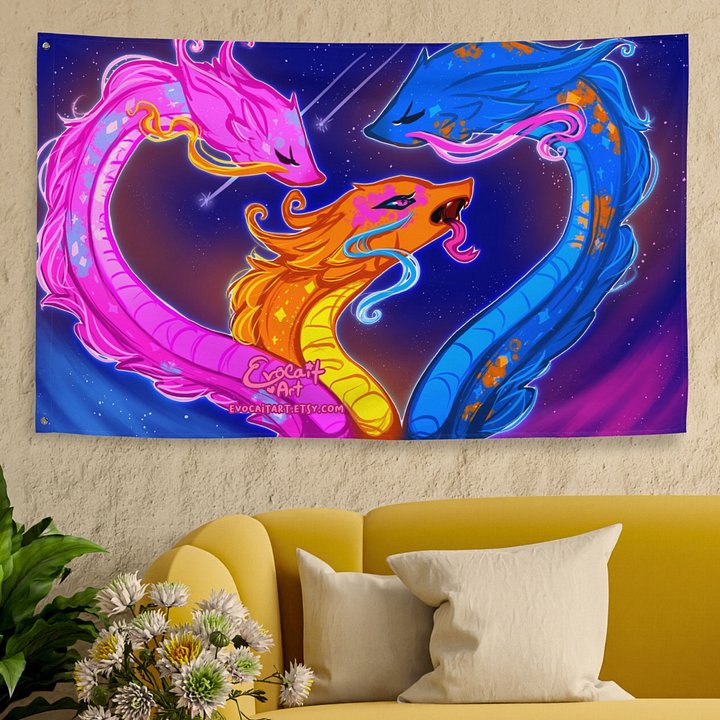 Fantasy Hydra Pansexual Subtle Pride Flag product image (1)