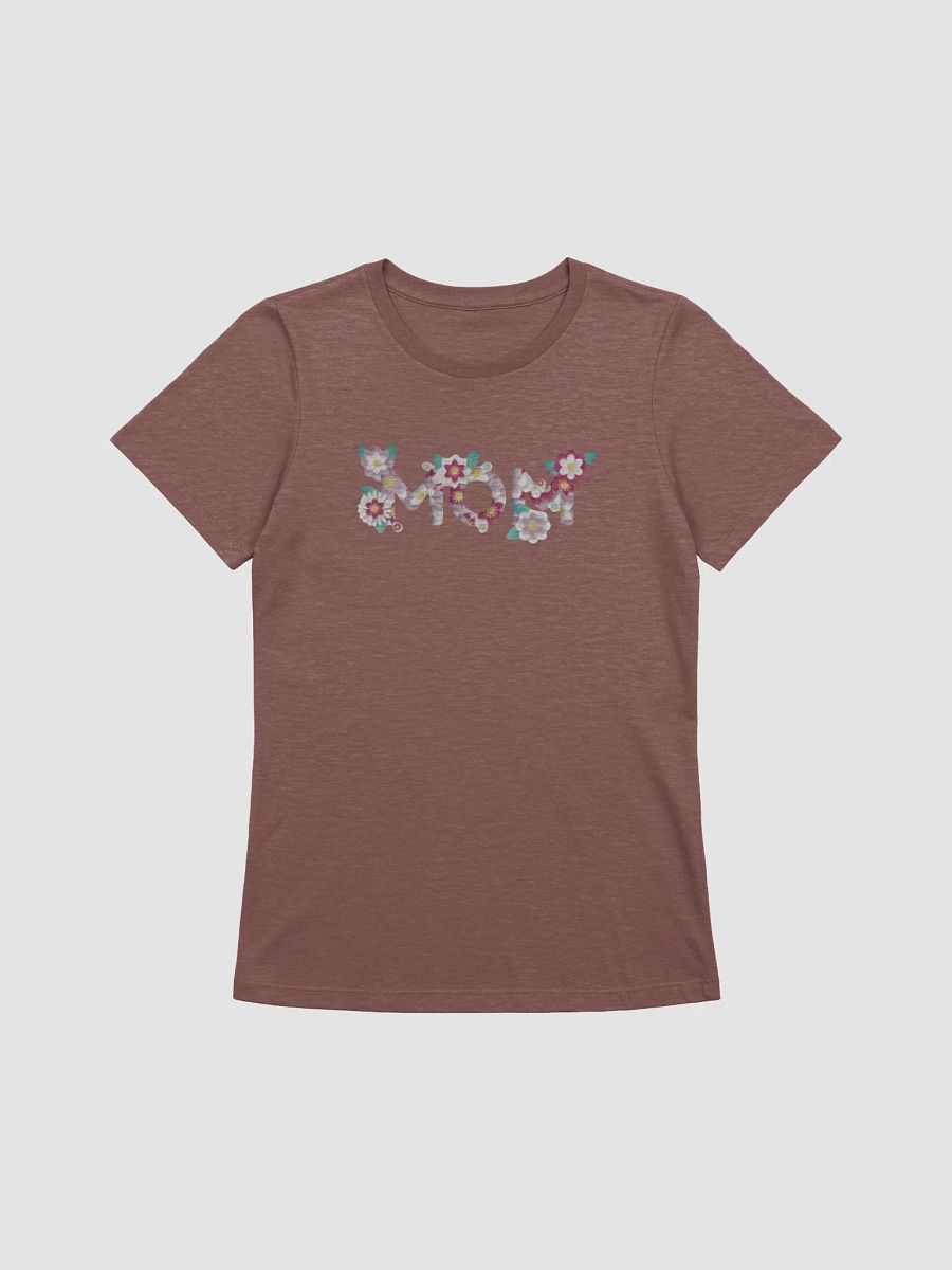 Women's Supersoft Relaxed-fit T-Shirt MOM Flower Lettering product image (3)