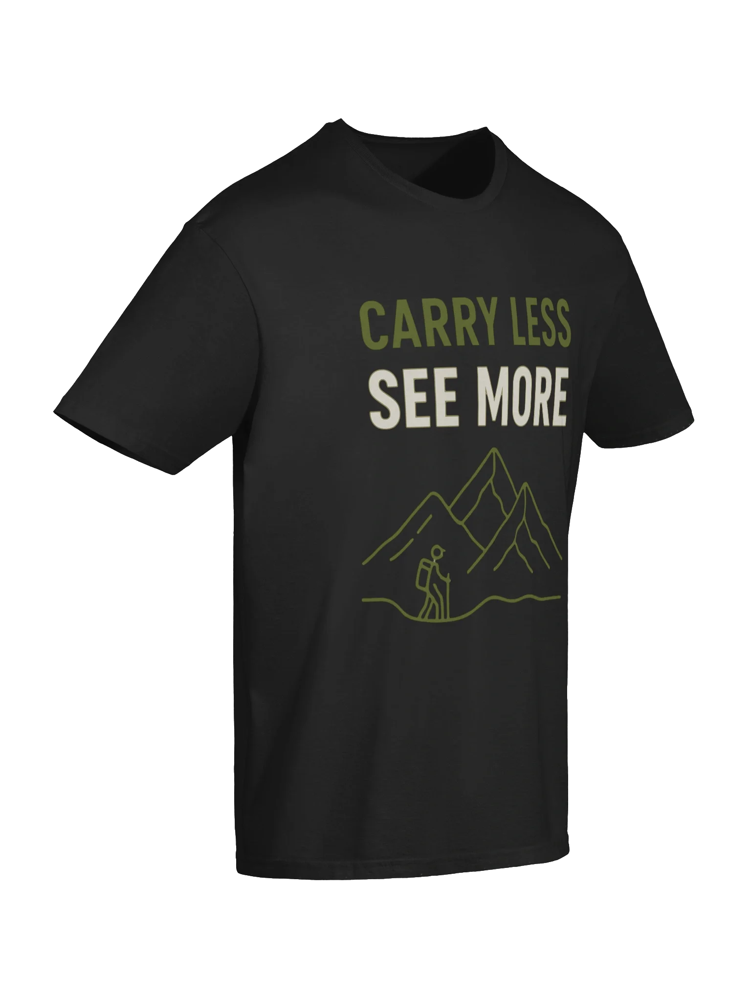 CARRY LESS, SEE MORE ULTRALIGHT BACKPACKING T-SHIRT product image (85)