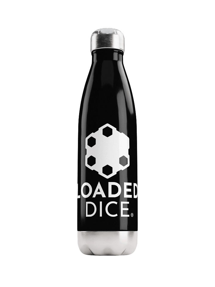Loaded Dice Stainless Steel Water Bottle Black product image (1)