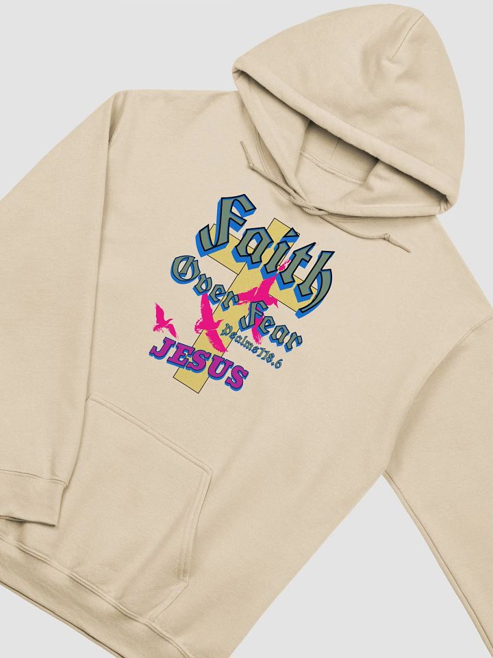Faith Over Fear Jesus Cross Hoodie product image (20)