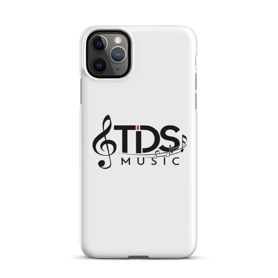 TDS Music Matte White iPhone Snap Case with Music Notes Design product image (4)