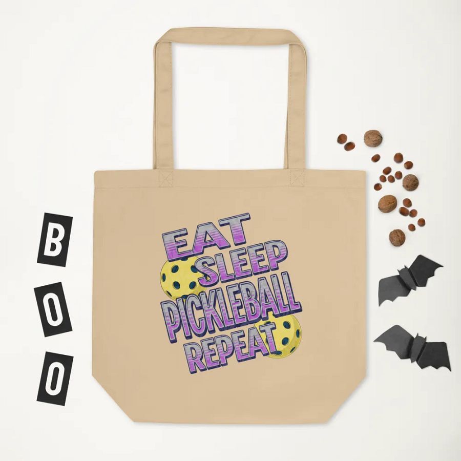 Eat Sleep Pickleball Repeat Angle Passion Eco Tote product image (5)