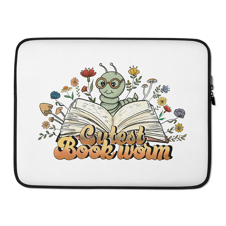 Cutest Bookworm Laptop Sleeve product image (2)