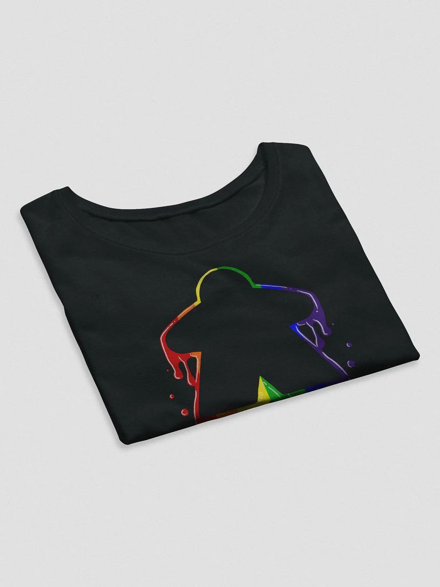 Drippy Rainbow Meeple Crop Top Shirt product image (4)