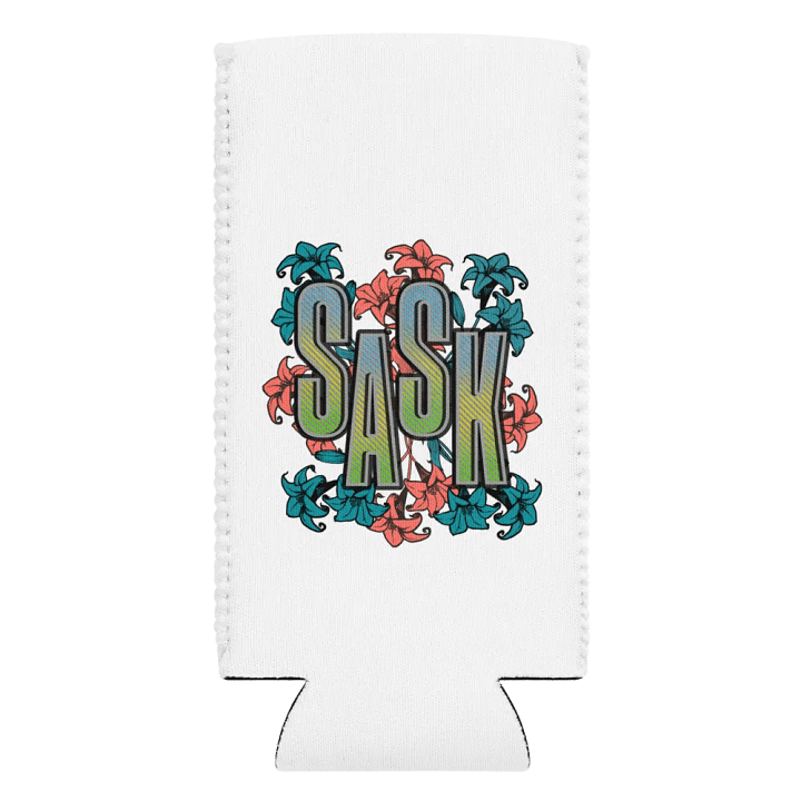 Sask Saskatoon Saskatchewan Floral Can Cooler product image (2)