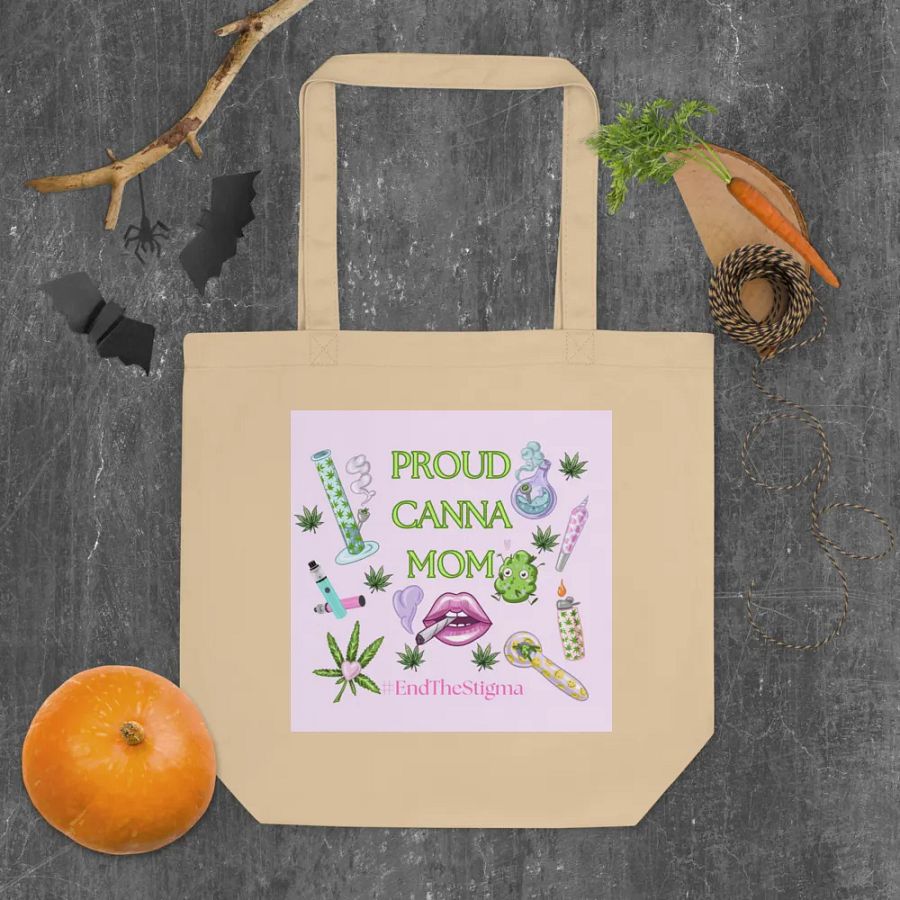 Proud Canna Mom Eco-Friendly Tote Bag product image (5)