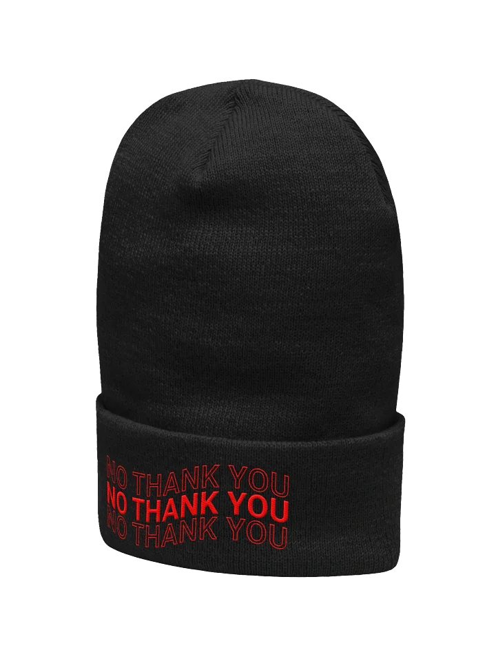No Thank You Beanie product image (2)