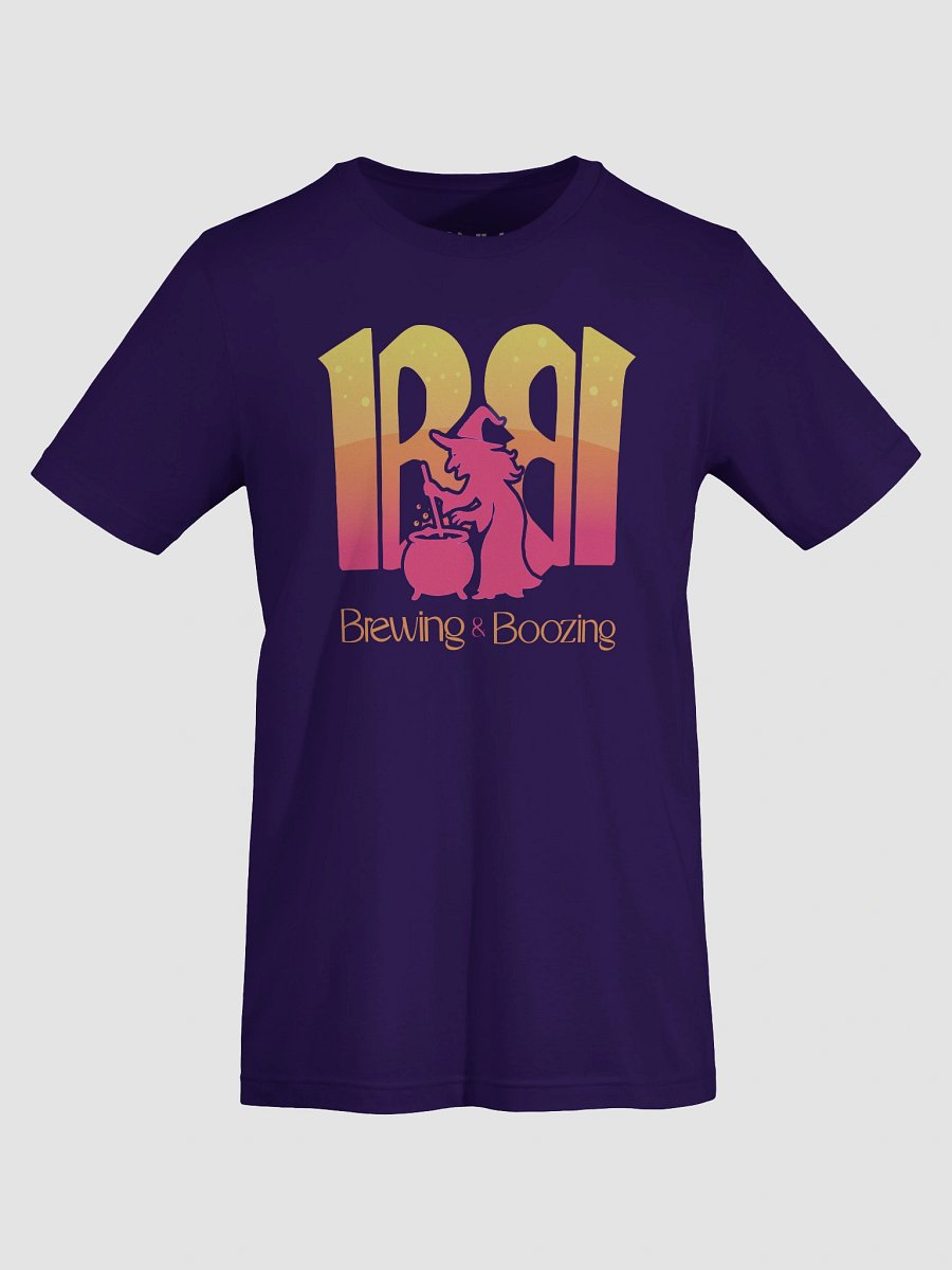 Brewing & Boozing – Funny Boozy Halloween Witch T-Shirt product image (7)