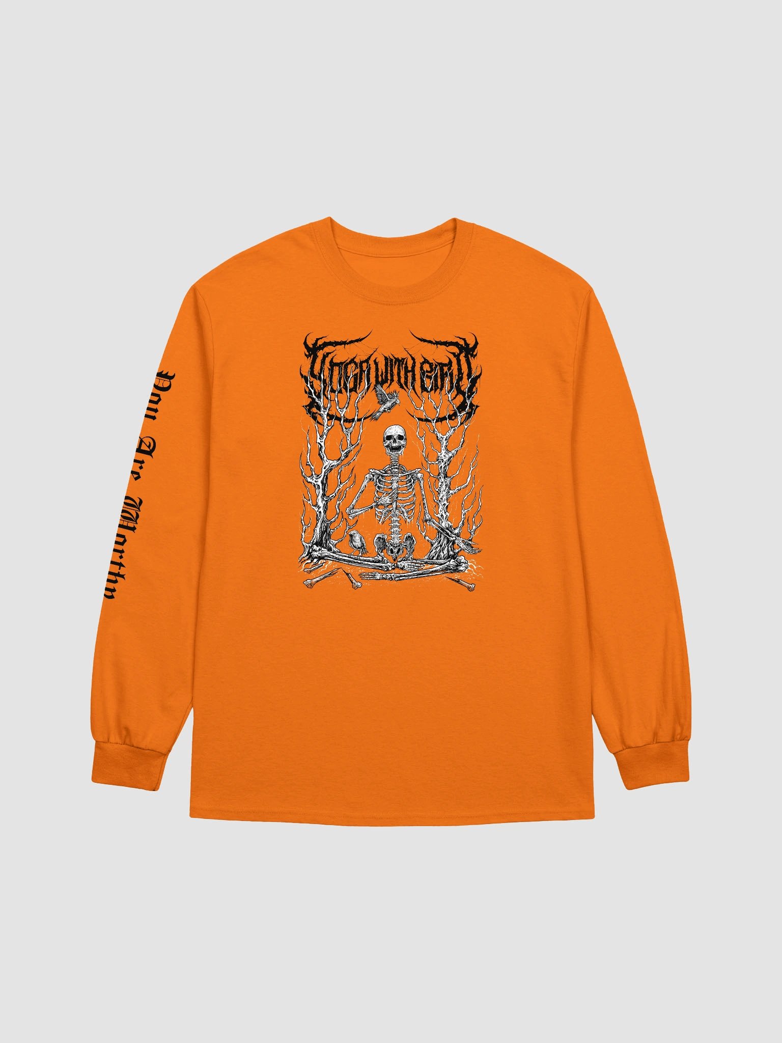 Corpse Pose Orange Long Sleeve product image (1)