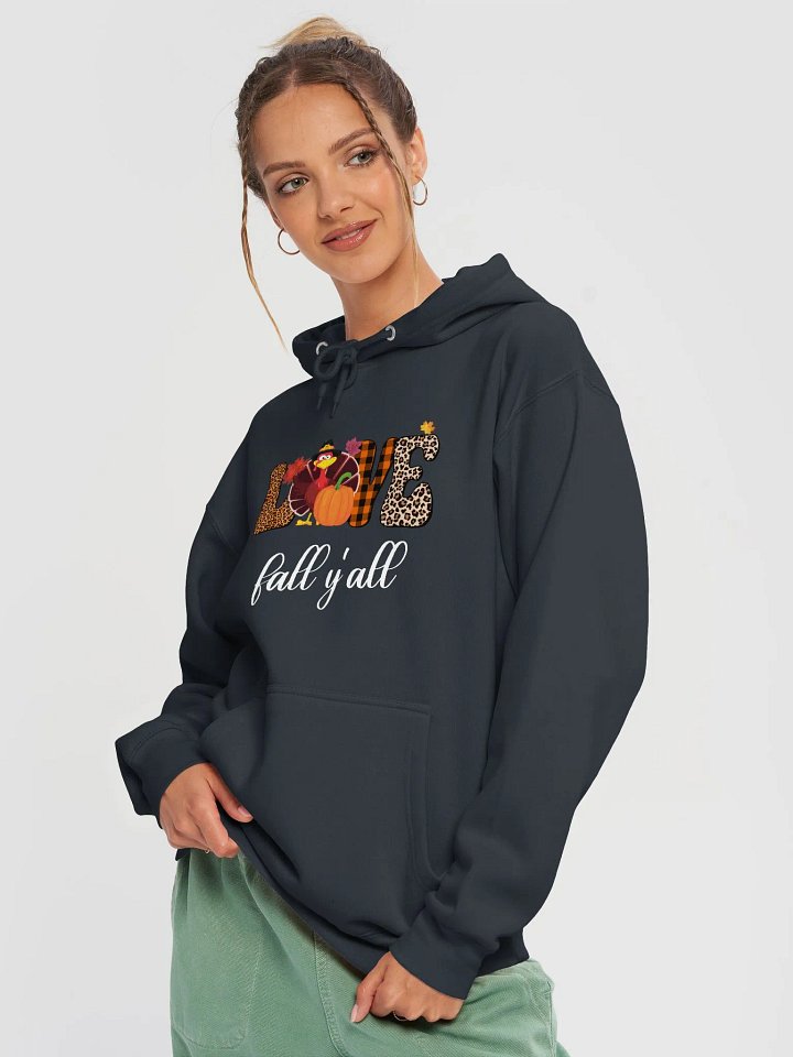 Love Fall Y'all Turkey Pumpkin Hoodie product image (17)