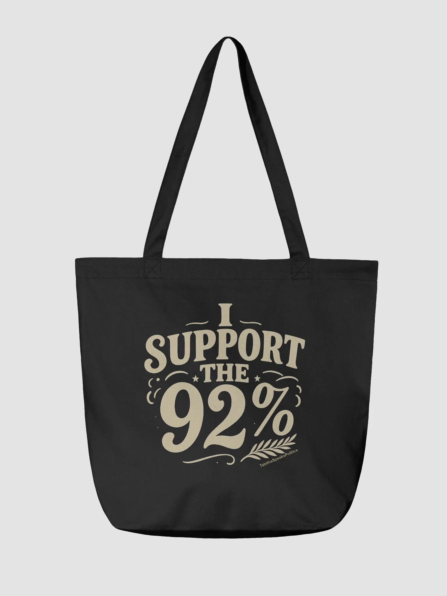 I Support the 92% Canvas Tote Bag product image (2)