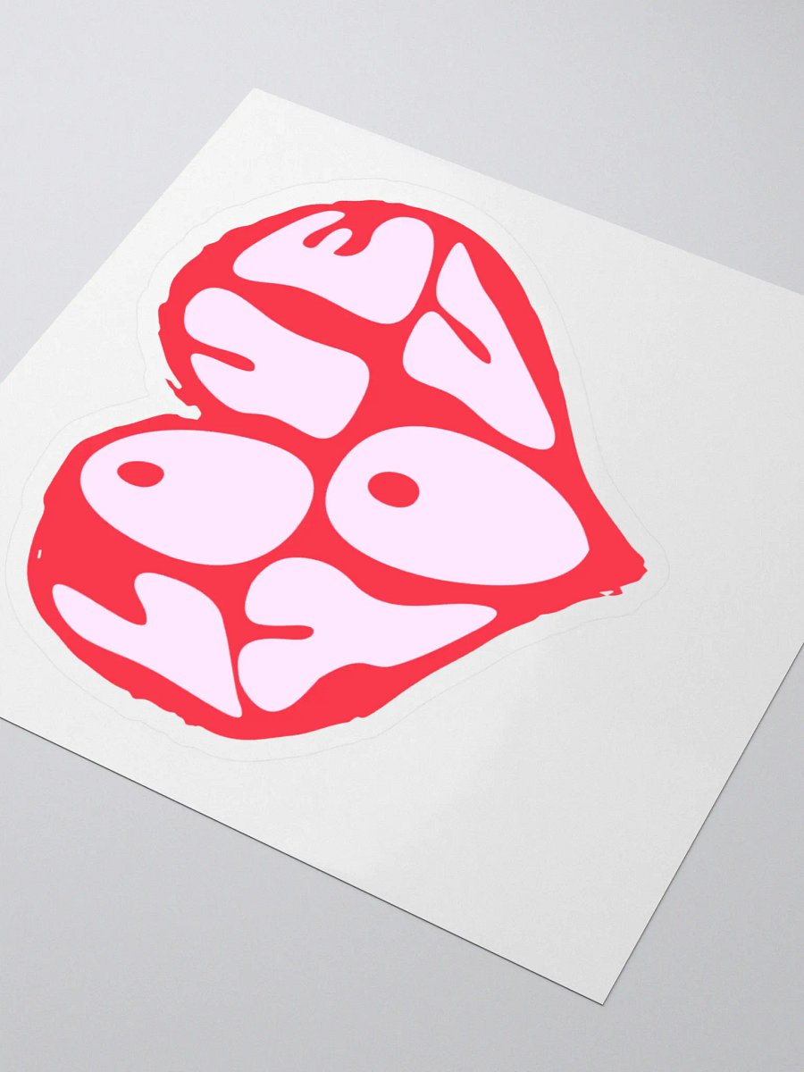 Love You Heart Kiss Cut Stickers product image (4)