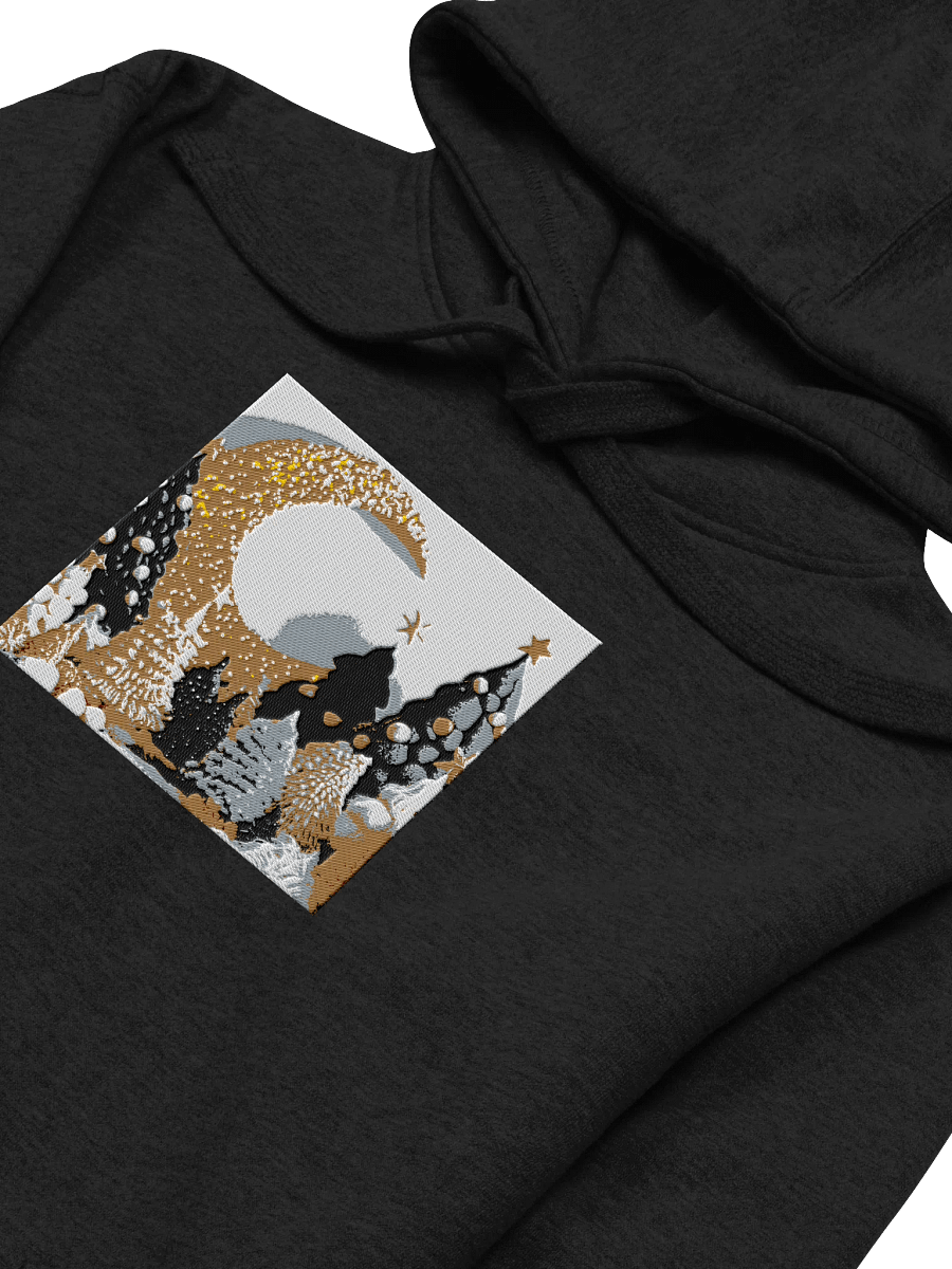 Starry Night Christmas Theme Design Embroidered Unisex Premium Hoodie product image (3)