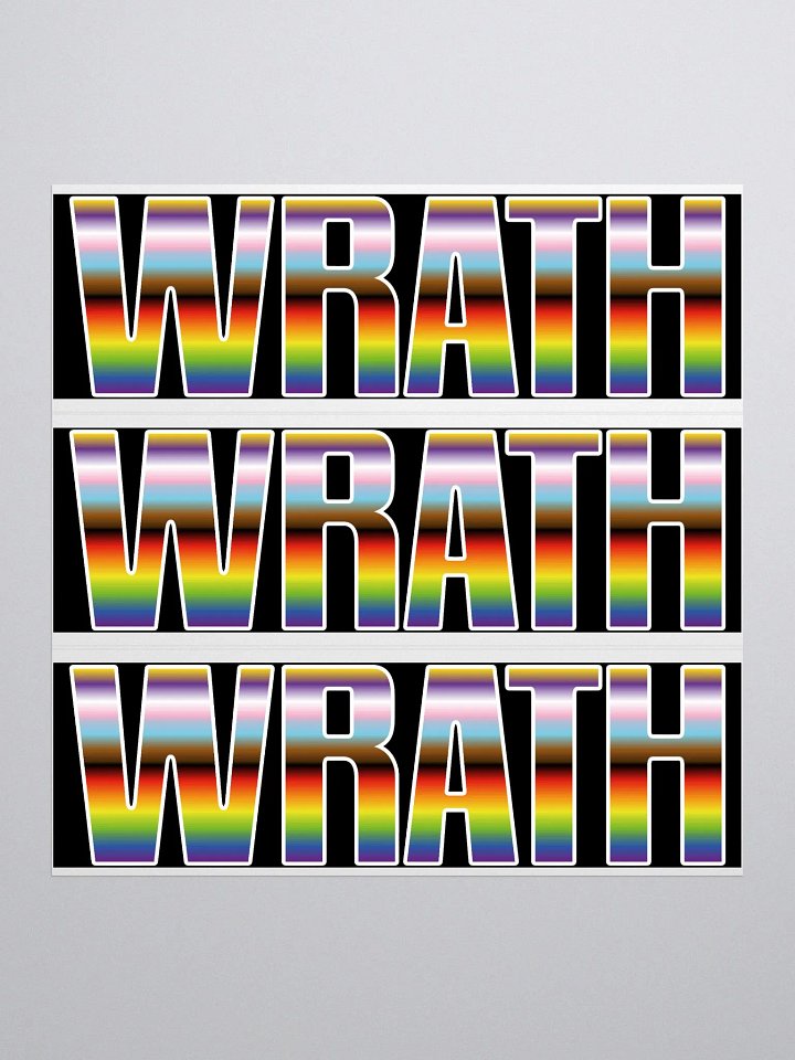 WRATH 2023 stripes bubble free stickers product image (1)
