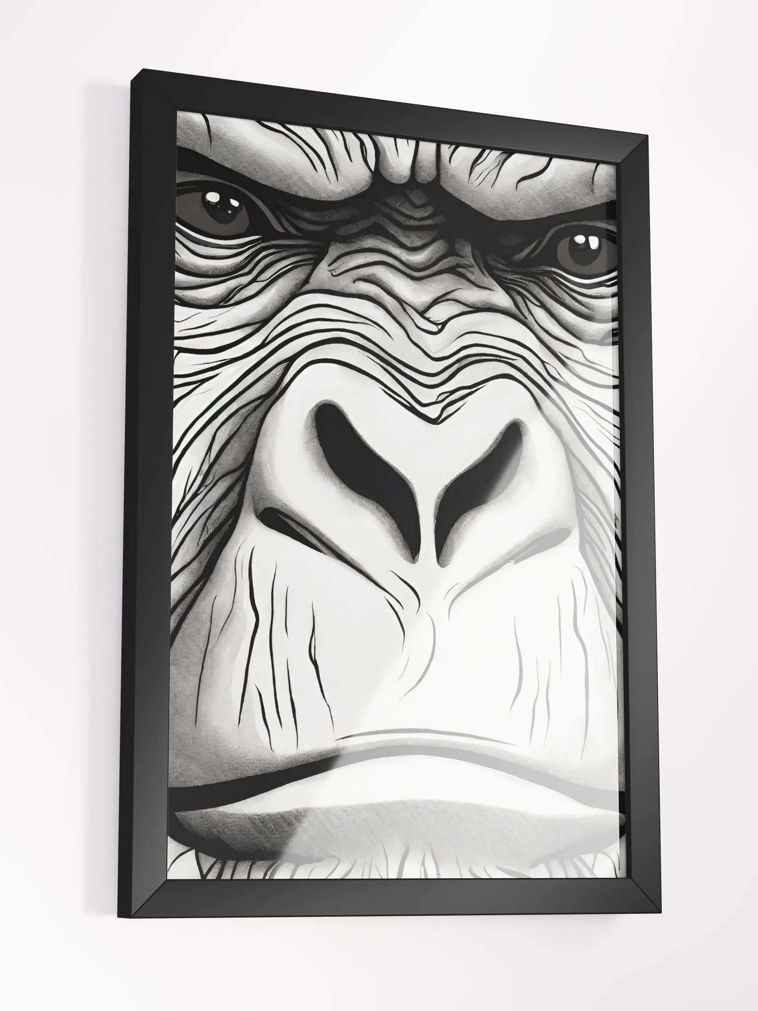 A powerful and striking portrait of a gorilla. product image (3)