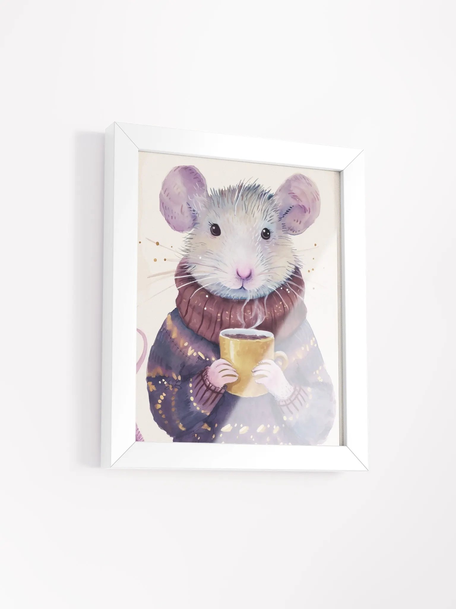 Cozy Mouse Framed Matte Poster product image (2)