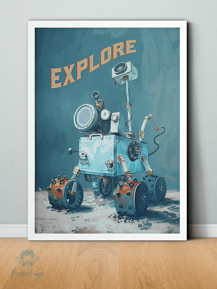 Digital Print EXPLORE Blue Moon Rover product image (1)
