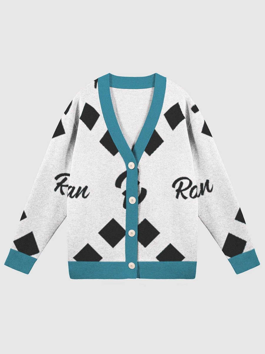 Black-White-Cyan Unisex Cardigan product image (1)