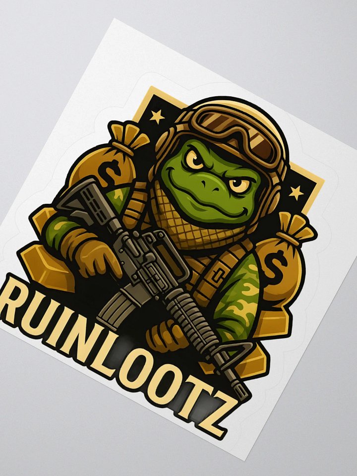 RuinLootz Logo Sticker – Locked, Loaded & Looted product image (5)