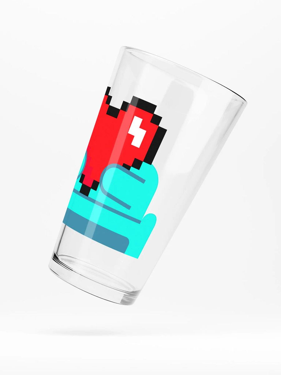 Pixel Heart Gaming Pint Glass product image (5)