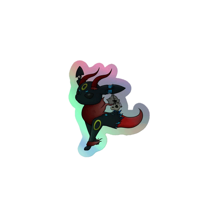 Mythical Fox Pirate Holographic Sticker product image (1)