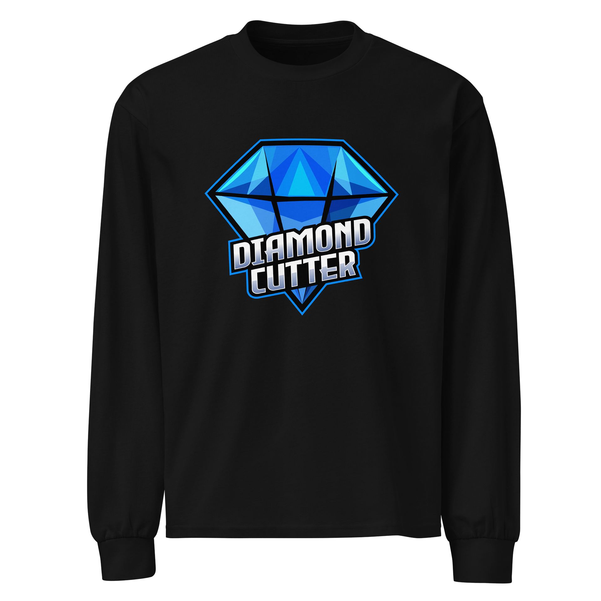 Faceted Diamond Cutter Long Sleeve Shirt With Large Logo product image (1)