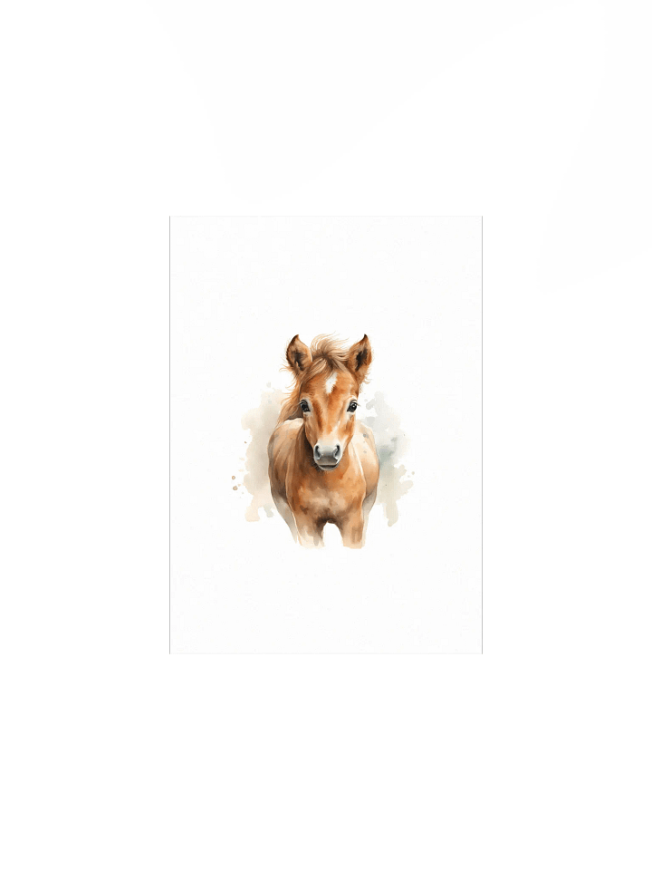 Watercolor Horse Portrait Nursery Decor Print product image (2)