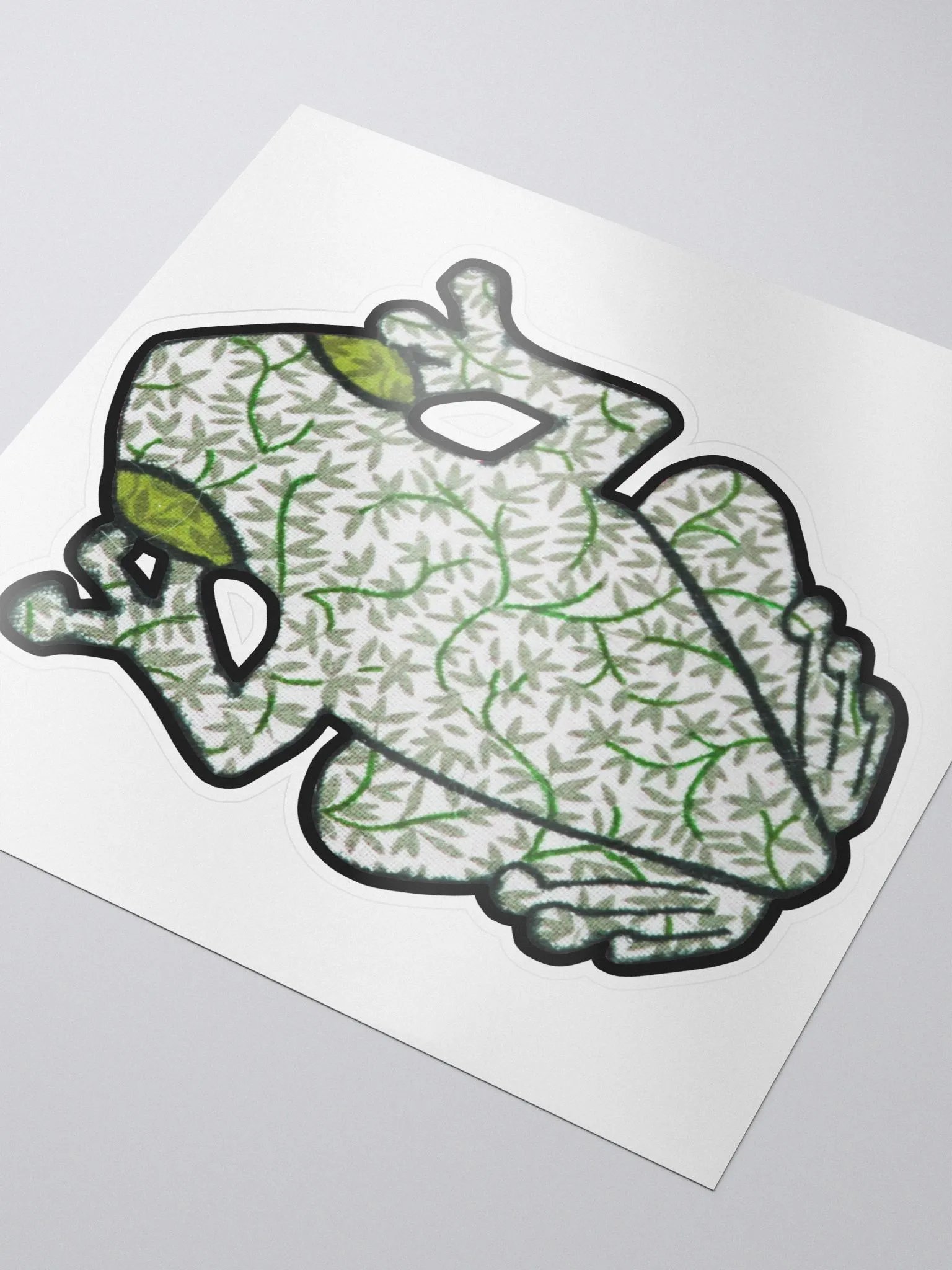 Big Frog Sticker in Ivy product image (3)