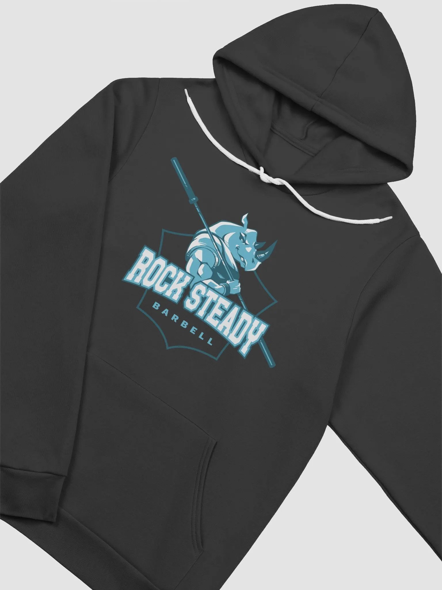 Rock Steady Barbell Bella Canvas Hoodie product image (12)