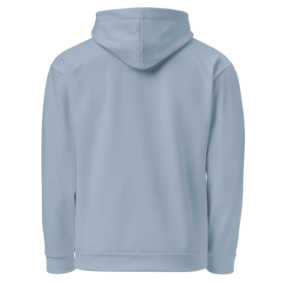 Plain Light Grayish Blue True Summer Unisex Recycled Polyester Heavyweight Premium Hoodie by Treasure Pie product image (6)
