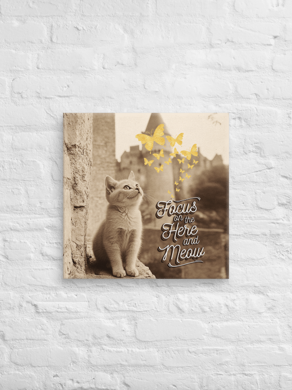 Here and Meow: Canvas Print product image (2)