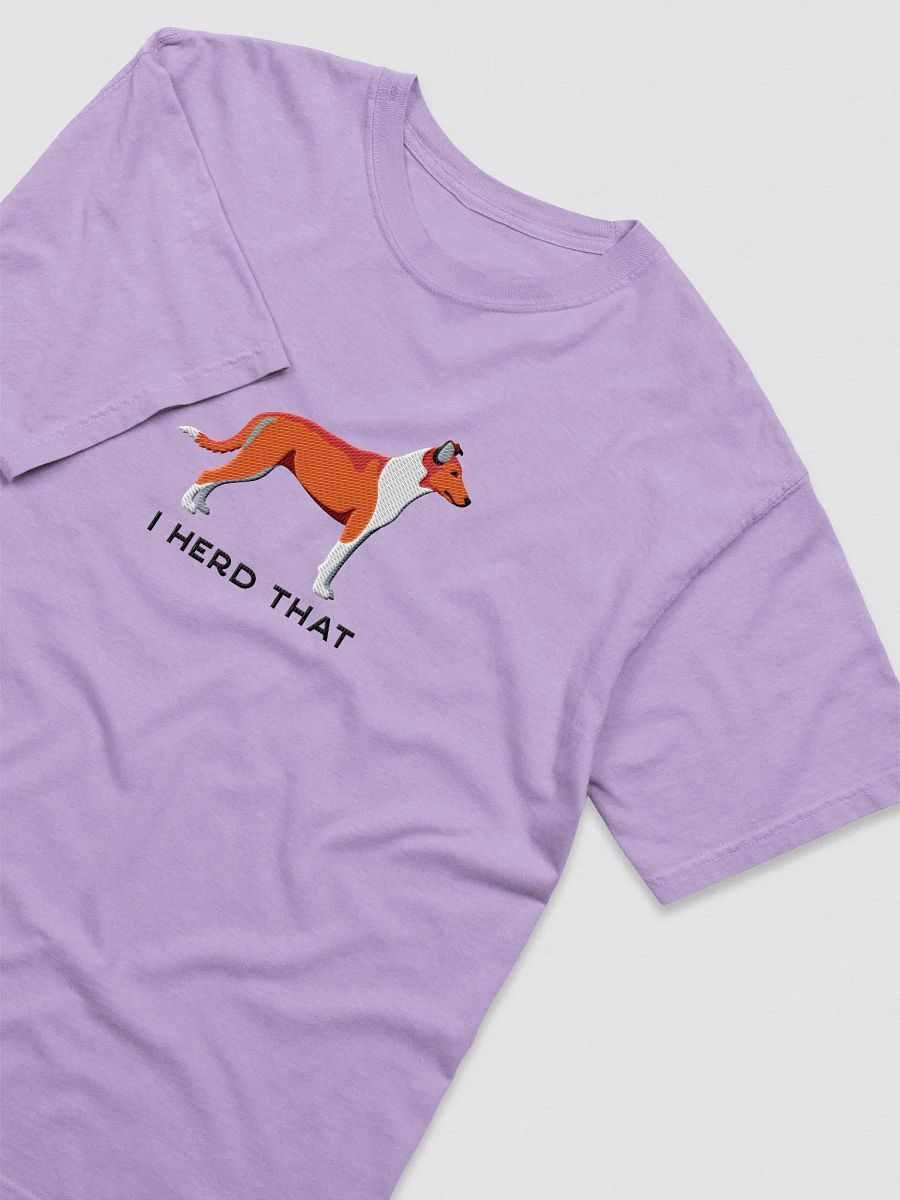 I Herd That T-Shirt(Embroidered) of a Smooth Collie(Red) product image (6)